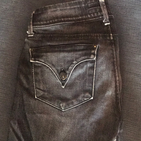 Dark blue distressed denim jeans - Picture 5 of 5